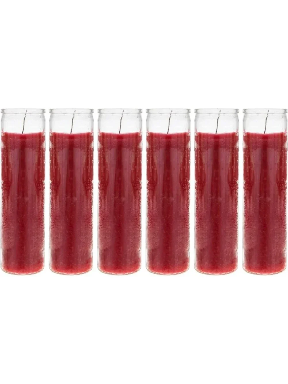 Vigil Prayer Wax Candles - 6 Count Red Devotional 2